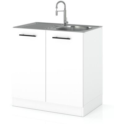 Concordia SZAFKA KUCHENNA DOLNA STOJĄCA POD ZLEW BIAŁY MAT 80CM MEBLE ZLEWOWA Concordia SZAFKA KUCHENNA DOLNA STOJĄCA POD ZLEW BIAŁY MAT 80CM MEBLE ZLEWOWA
