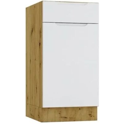 Stolkar Szafka kuchenna stojąca ISABEL D40S/1 P/L szary mat/dąb artisan Stolkar Szafka kuchenna stojąca ISABEL D40S/1 P/L szary mat/dąb artisan