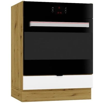 Stolkar Szafka pod piekarnik GIANNA DK60 biała alaska/dąb artisan Stolkar Szafka pod piekarnik GIANNA DK60 biała alaska/dąb artisan