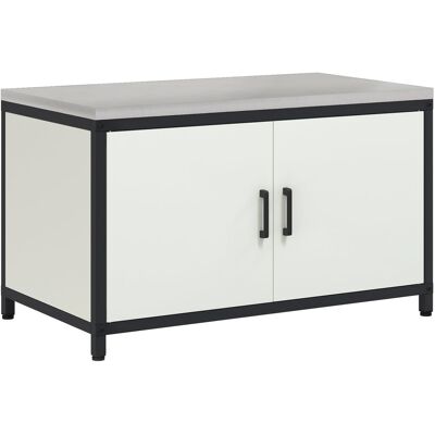 vidaXL Szafka do przechowywania w kuchni Biały 60 x 50 x 92 cm Stal vidaXL Szafka do przechowywania w kuchni Biały 60 x 50 x 92 cm Stal
