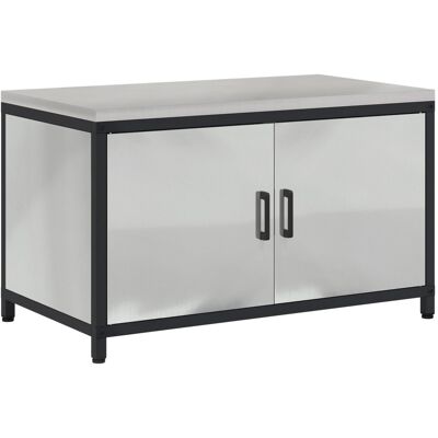 vidaXL Szafka do przechowywania w kuchni Srebrny 60 x 50 x 92 cm vidaXL Szafka do przechowywania w kuchni Srebrny 60 x 50 x 92 cm