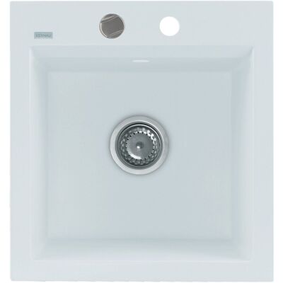 Zlew granitowy Kernau KGS M 45 1B PURE WHITE Zlew granitowy Kernau KGS M 45 1B PURE WHITE