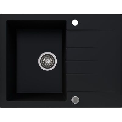 Zlew Granitowy Kernau Kgs V 4565A 1B1D Deep Black Zlew Granitowy Kernau Kgs V 4565A 1B1D Deep Black