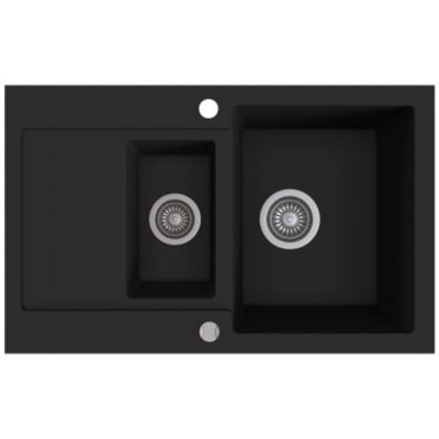 Zlew Granitowy Kernau Kgsh 6080 1,5B1D Deep Black Zlew Granitowy Kernau Kgsh 6080 1,5B1D Deep Black