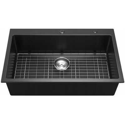 ZLEW KUCHENNY GRANITOWY VEVOR 838X559X222 MM CZARNY NATYNKOWY PREMIUM ZLEW KUCHENNY GRANITOWY VEVOR 838X559X222 MM CZARNY NATYNKOWY PREMIUM