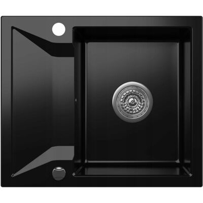 Zlewozmywak Granitowy Kernau Kgs J 4559 1b1d Deep Black 59x50cm Zlewozmywak Granitowy Kernau Kgs J 4559 1b1d Deep Black 59x50cm
