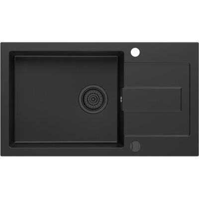 Zlewozmywak granitowy Kernau KGS K 6078 1B1D Deep Black Zlewozmywak granitowy Kernau KGS K 6078 1B1D Deep Black