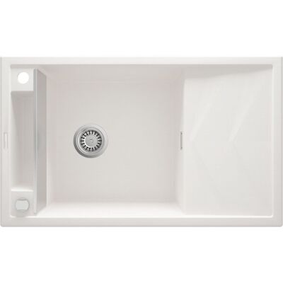 Deante Alabaster Magnetyczny Zlew Granitowy - 1 Komora, Odwracalny Deante Alabaster Magnetyczny Zlew Granitowy - 1 Komora, Odwracalny