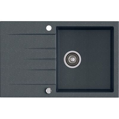 Zlewozmywak Kernau KGS V 45A 1B1D Graphite Granit Zlewozmywak Kernau KGS V 45A 1B1D Graphite Granit