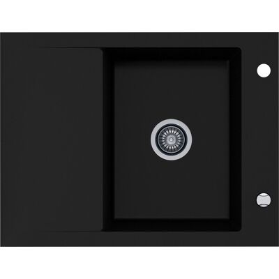 Zlewozmywak Kernau KGSM4565 1B1D Deep Black Granit Zlewozmywak Kernau KGSM4565 1B1D Deep Black Granit