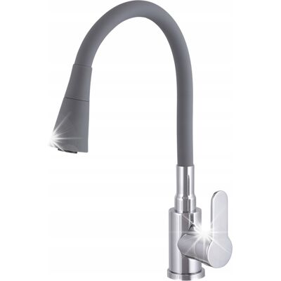 Gamma Bateria Kuchenna Flex Kran Do Zlewu Elastyczna Gięta Wylewka Szara Gamma Bateria Kuchenna Flex Kran Do Zlewu Elastyczna Gięta Wylewka Szara