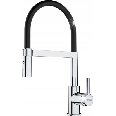 Bateria kuchenna Franke Lina Semi-Pro Chrom/Czarny Ruchoma wylewka Bateria kuchenna Franke Lina Semi-Pro Chrom/Czarny Ruchoma wylewka