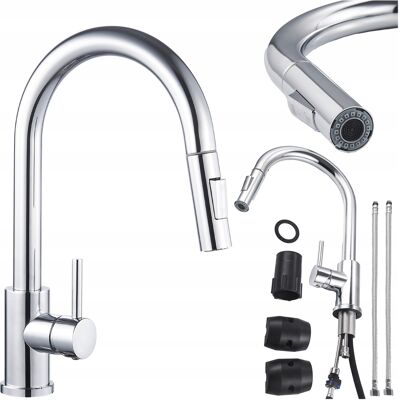 Hydrosan BATERIA KUCHENNA NABLATOWA SOTO WYCIĄGANA CHROMOWANA WYLEWKA PODSTAWA CHROM Hydrosan BATERIA KUCHENNA NABLATOWA SOTO WYCIĄGANA CHROMOWANA WYLEWKA PODSTAWA CHROM