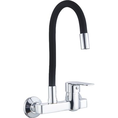 Hydrosan Bateria Kuchenna Ścienna Largo Czarna Podstawa Chrom Largo-Bl-Ch Hydrosan Bateria Kuchenna Ścienna Largo Czarna Podstawa Chrom Largo-Bl-Ch