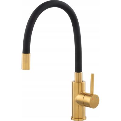 Bateria kuchenne stalowa zlewozmywakowa FERRO ZUMBA ELST.CZARNA- INOX GOLD Bateria kuchenne stalowa zlewozmywakowa FERRO ZUMBA ELST.CZARNA- INOX GOLD