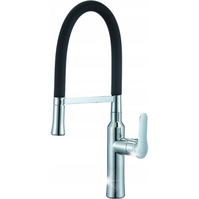 Bateria Zlewozmywakowa Czarna Wylewka Flex Aria Elegancki Wygląd Hydroland Bateria Zlewozmywakowa Czarna Wylewka Flex Aria Elegancki Wygląd Hydroland