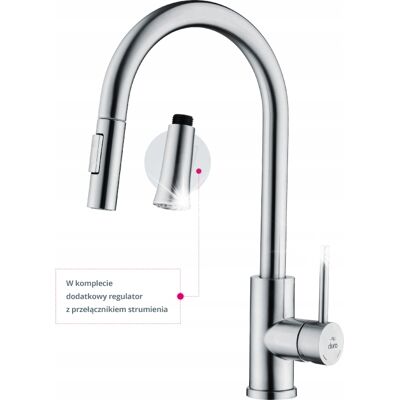 Bateria Zlewozmywakowa Duro Acero + Regulator Stal Nierdzewna Inox Bateria Zlewozmywakowa Duro Acero + Regulator Stal Nierdzewna Inox
