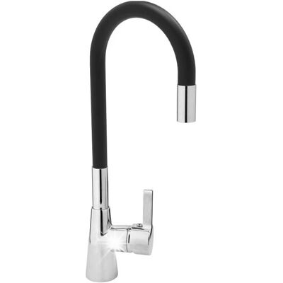 BATERIA ZLEWOZMYWAKOWA KUCHENNA FALA 'FLEXIBLE' CZARNA 75705 BATERIA ZLEWOZMYWAKOWA KUCHENNA FALA 'FLEXIBLE' CZARNA 75705