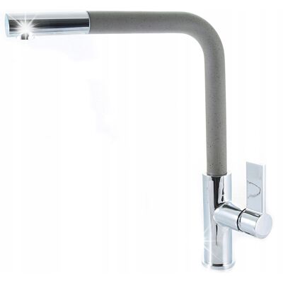 Gamma Bateria Zlewozmywakowa Kuchenna Z Wyciąganą Wylewką Side Chrom Szara Gamma Bateria Zlewozmywakowa Kuchenna Z Wyciąganą Wylewką Side Chrom Szara