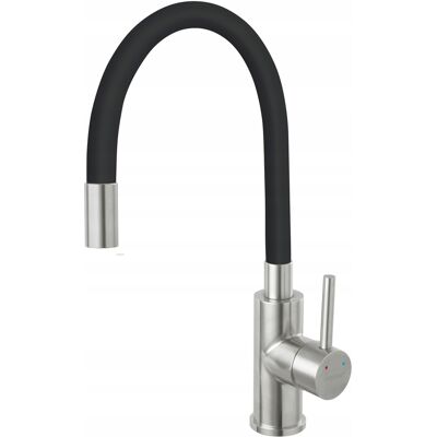 Bateria zlewozmywakowa kulowa stojąca FERRO ZUMBA ELST. CZARNA- INOX Bateria zlewozmywakowa kulowa stojąca FERRO ZUMBA ELST. CZARNA- INOX
