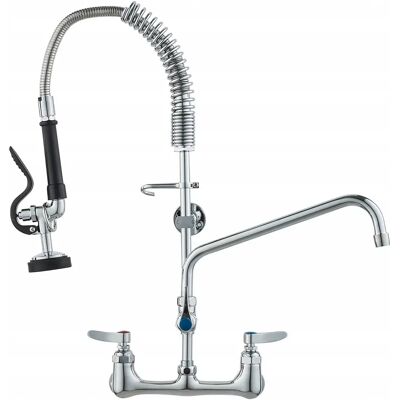 Vevor Bateria Zlewozmywakowa Ścienna 63,5cm Z Wężownicą Do Zlewu 1/2/3-Komorowego Vevor Bateria Zlewozmywakowa Ścienna 63,5cm Z Wężownicą Do Zlewu 1/2/3-Komorowego