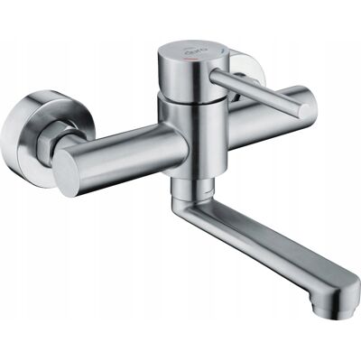 Bateria zlewozmywakowa.ścienna DURO ACERO 15 CM stal nierdzewna inox Bateria zlewozmywakowa.ścienna DURO ACERO 15 CM stal nierdzewna inox