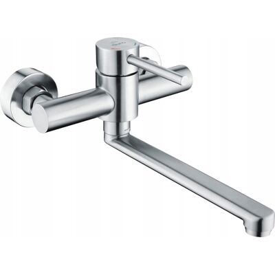Bateria zlewozmywakowa.ścienna DURO ACERO 25 CM, STAL NIERDZEWNA Bateria zlewozmywakowa.ścienna DURO ACERO 25 CM, STAL NIERDZEWNA