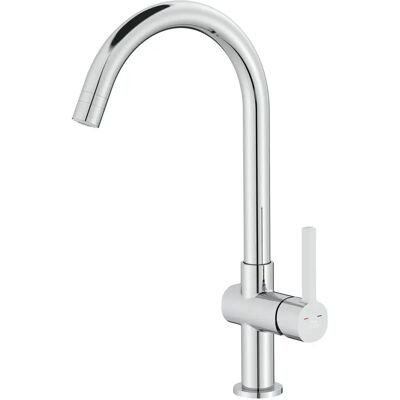 KUCHINOX Bateria Zlewozmywakowa Stojąca Z Wylewką U Alita Chrom Laveo KUCHINOX Bateria Zlewozmywakowa Stojąca Z Wylewką U Alita Chrom Laveo