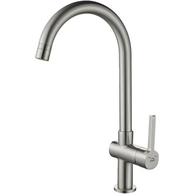 KUCHINOX Bateria Zlewozmywakowa Stojąca Z Wylewką U Alita Srebrna Laveo KUCHINOX Bateria Zlewozmywakowa Stojąca Z Wylewką U Alita Srebrna Laveo