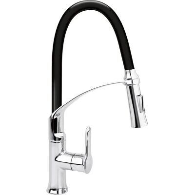 Bateria Zlewozmywakowa Z Elastyczną Wylewką Flexible 2-Black Fala 75675 Bateria Zlewozmywakowa Z Elastyczną Wylewką Flexible 2-Black Fala 75675