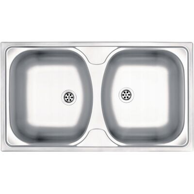 Deante Zlewozmywak Stalowy 2-Komorowy Techno Zlew Zmu_0200 Dwukomorowy 80cm Deante Zlewozmywak Stalowy 2-Komorowy Techno Zlew Zmu_0200 Dwukomorowy 80cm