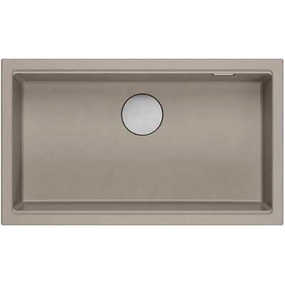 Unique Logan 110 Graniteq Zlewozmywak Soft Taupe 76x44x23,5 Cm 1-Komorowy Podwieszany Z Syfonem Manualnym Stal Szlachetna Unique Logan 110 Graniteq Zlewozmywak Soft Taupe 76x44x23,5 Cm 1-Komorowy Podwieszany Z Syfonem Manualnym Stal Szlachetna
