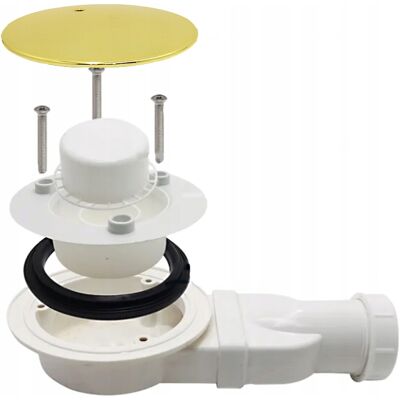 Hydrosan SYFON BRODZIKOWY KANALIZACYJNY ODPŁYW SLIM D01 ZŁOTY FI 90 Hydrosan SYFON BRODZIKOWY KANALIZACYJNY ODPŁYW SLIM D01 ZŁOTY FI 90