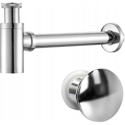 Hydrosan SYFON UMYWALKOWY METALOWY MIKE-CH + KOREK KLIK-KLAK CHROM ZESTAW Hydrosan SYFON UMYWALKOWY METALOWY MIKE-CH + KOREK KLIK-KLAK CHROM ZESTAW