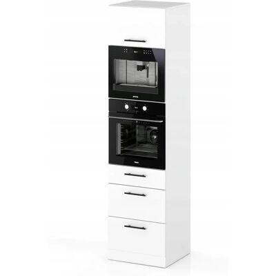 Concordia Szafka Kuchenna Słupek Pod Piekarnik Stojąca 3 Szuflady Biały Mat 60cm Concordia Szafka Kuchenna Słupek Pod Piekarnik Stojąca 3 Szuflady Biały Mat 60cm