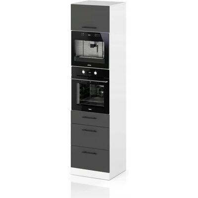 Concordia Szafka Kuchenna Słupek Pod Piekarnik Stojąca 3 Szuflady Grafit 60cm Concordia Szafka Kuchenna Słupek Pod Piekarnik Stojąca 3 Szuflady Grafit 60cm