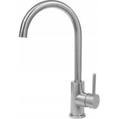 Y Bateria zlewozmywakowa z wyciąganą wylewką, INOX OMNIRES Y1255IN Y Bateria zlewozmywakowa z wyciąganą wylewką, INOX OMNIRES Y1255IN
