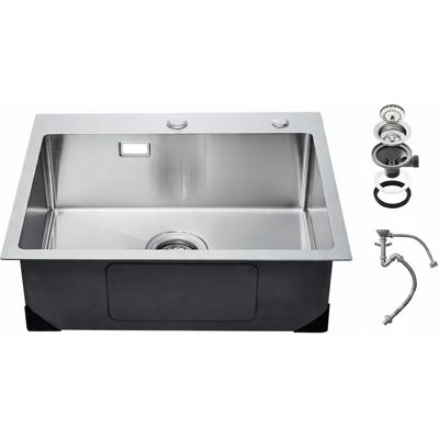 Vevor Zlew Gastronomiczny Basen Zlewozmywak Gospodarczy 68 X 45 Cm Stal Vevor Zlew Gastronomiczny Basen Zlewozmywak Gospodarczy 68 X 45 Cm Stal