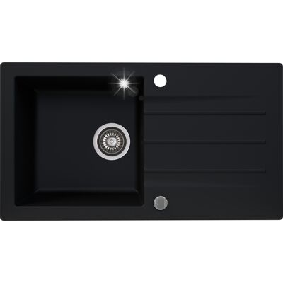 Zlew granitowy KERNAU KGS A 50 1B1D DEEP BLACK Zlew granitowy KERNAU KGS A 50 1B1D DEEP BLACK