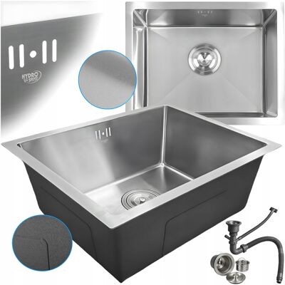 Hydrosan ZLEW KUCHENNY ZLEWOZMYWAK JEDNOKOMOROWY STALOWY INOX RODOS-CH-50X40 SYFON Hydrosan ZLEW KUCHENNY ZLEWOZMYWAK JEDNOKOMOROWY STALOWY INOX RODOS-CH-50X40 SYFON