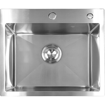 Hydrosan ZLEW KUCHENNY ZLEWOZMYWAK JENOKOMOROWY STALOWY INOX ALOR-CH-59X49 DOZOWNIK Hydrosan ZLEW KUCHENNY ZLEWOZMYWAK JENOKOMOROWY STALOWY INOX ALOR-CH-59X49 DOZOWNIK
