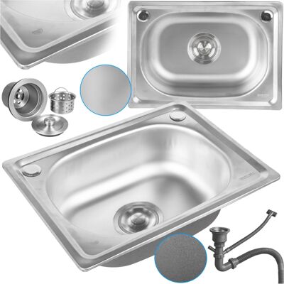 Hydrosan ZLEWOZMYWAK JEDNOKOMOROWY STALOWY 48X35 INOX ZLEW KUCHENNY SILVIO 2 GATUNEK Hydrosan ZLEWOZMYWAK JEDNOKOMOROWY STALOWY 48X35 INOX ZLEW KUCHENNY SILVIO 2 GATUNEK