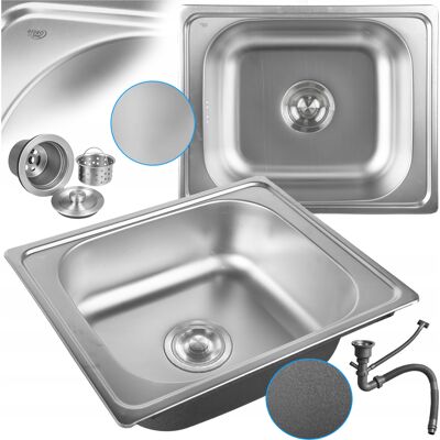 Hydrosan ZLEWOZMYWAK JEDNOKOMOROWY STALOWY 50X40CM INOX ZLEW KUCHENNY BARD 2 GATUNEK Hydrosan ZLEWOZMYWAK JEDNOKOMOROWY STALOWY 50X40CM INOX ZLEW KUCHENNY BARD 2 GATUNEK