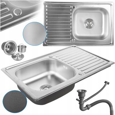 Hydrosan ZLEWOZMYWAK JEDNOKOMOROWY STALOWY 78X50CM INOX ZLEW KUCHENNY KALF 2 GATUNEK Hydrosan ZLEWOZMYWAK JEDNOKOMOROWY STALOWY 78X50CM INOX ZLEW KUCHENNY KALF 2 GATUNEK