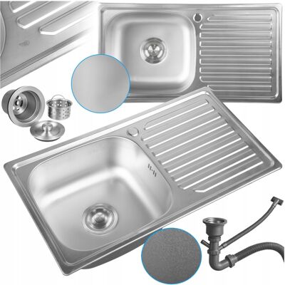 Hydrosan ZLEWOZMYWAK JEDNOKOMOROWY STALOWY INOX 75X40CM ZLEW KUCHENNY AGIS 2 GATUNEK Hydrosan ZLEWOZMYWAK JEDNOKOMOROWY STALOWY INOX 75X40CM ZLEW KUCHENNY AGIS 2 GATUNEK