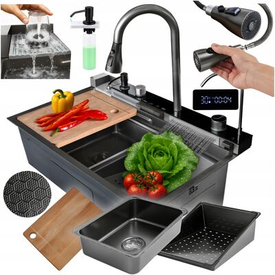 Hydrosan ZLEWOZMYWAK JEDNOKOMOROWY WIELOFUNKCYJNY ARGOS 75X46 ZLEW KUCHENNY STALOWY Hydrosan ZLEWOZMYWAK JEDNOKOMOROWY WIELOFUNKCYJNY ARGOS 75X46 ZLEW KUCHENNY STALOWY