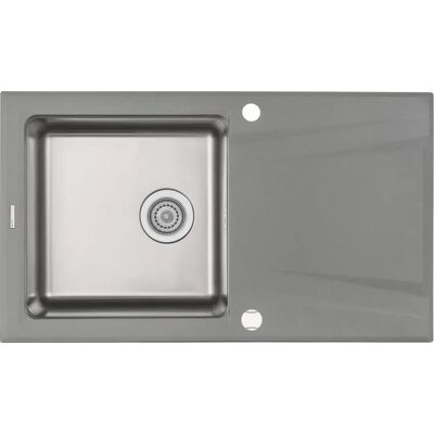 Zlewozmywak Stalowo-Granitowy 1-Komorowy Z Ociekaczem 86x50 Deante Prime Zsr S113 Szary Metalik Zlewozmywak Stalowo-Granitowy 1-Komorowy Z Ociekaczem 86x50 Deante Prime Zsr S113 Szary Metalik