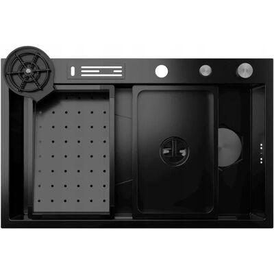 Zlewozmywak Stalowy Kernau Kssf 80 1b Gun Metal Zlewozmywak Stalowy Kernau Kssf 80 1b Gun Metal