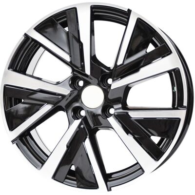 PDW 4 Felgi Aluminiowe 5906 17x7 4x108 ET32 MB - polerowane + czarny PDW 4 Felgi Aluminiowe 5906 17x7 4x108 ET32 MB - polerowane + czarny