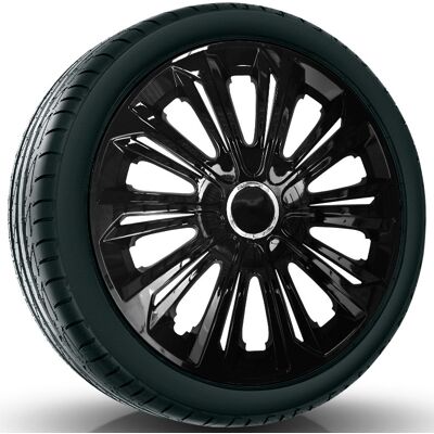 NRM Kołpaki samochodowe STRONG BLACK lakierowane 15'' NRM Kołpaki samochodowe STRONG BLACK lakierowane 15''